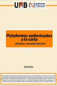 Portada Informe: Plataformas audiovisuales a la carta