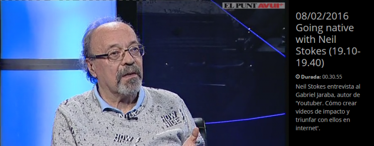 La entrevista se puede consultar entera en el sitio web de El Punt Avui TV