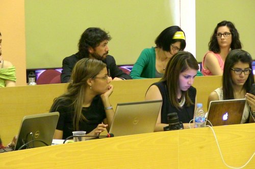 Estudiantes de la modalidad online del Máster en Comunicación y Educación la Escuela de Verano (2014)
