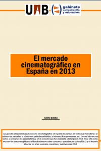 Portada Informe: El mercado cinematográfico en España en 2013